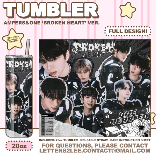 ! AMPERS&ONE 'BROKEN HEART' TUMBLER