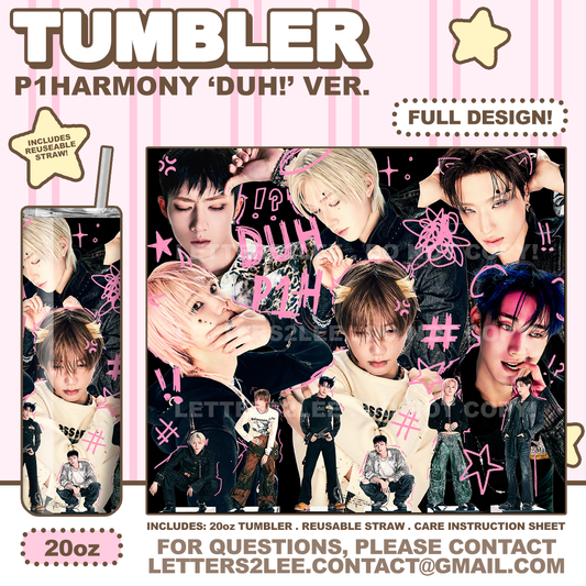 ! P1HARMONY 'DUH!' TUMBLER