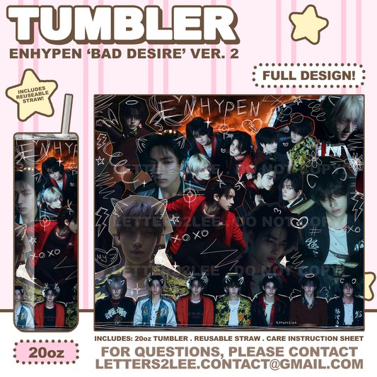 ! ENHYPEN 'BAD DESIRE' TUMBLER