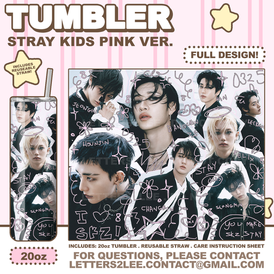 ! STRAY KIDS (PINK) TUMBLER