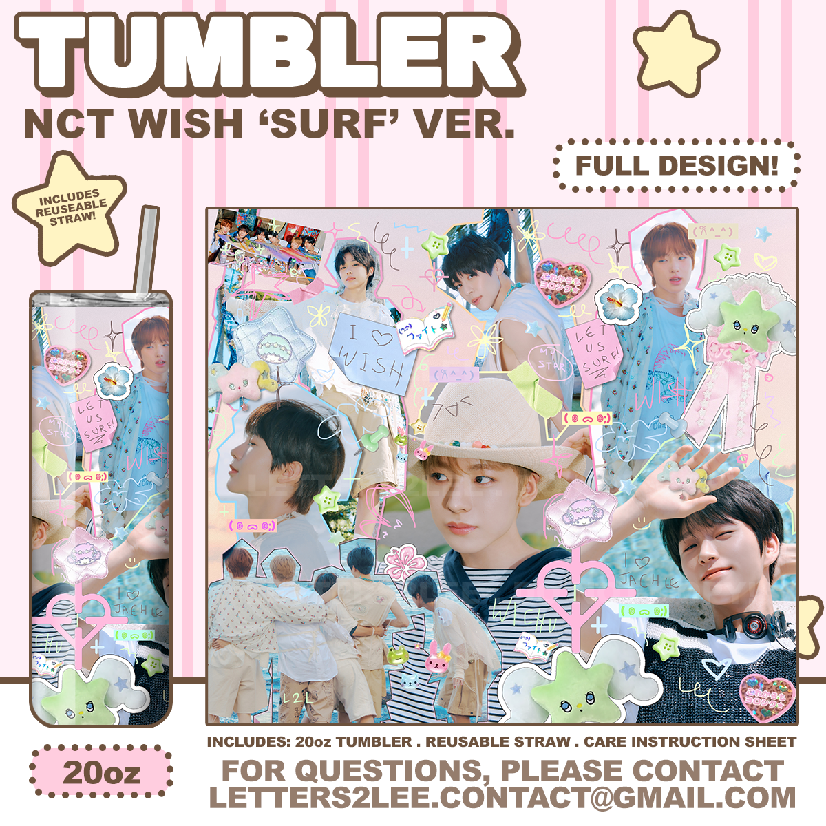 ! NCT WISH 'SURF' TUMBLER